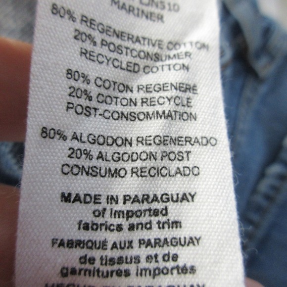 FRAME Le Jane Straight Leg Jeans Women 26 Blue Denim Distressed Casual y2k 606 - Picture 6 of 14